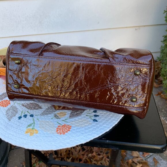 Vintage Ruth Saltz Leather Satchel Purse - Picture 5 of 12